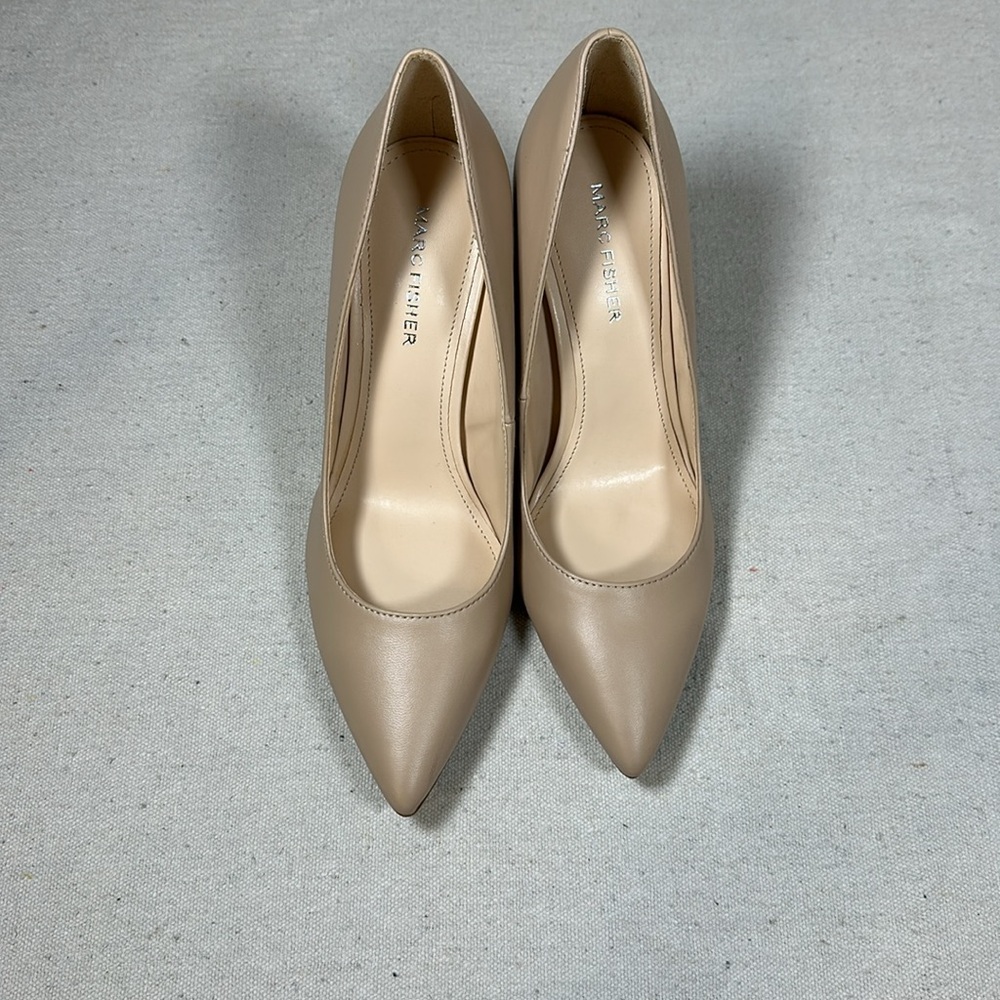 Marc Fisher Nude Block Heel Pumps Size 6.5 - Picture 11 of 15